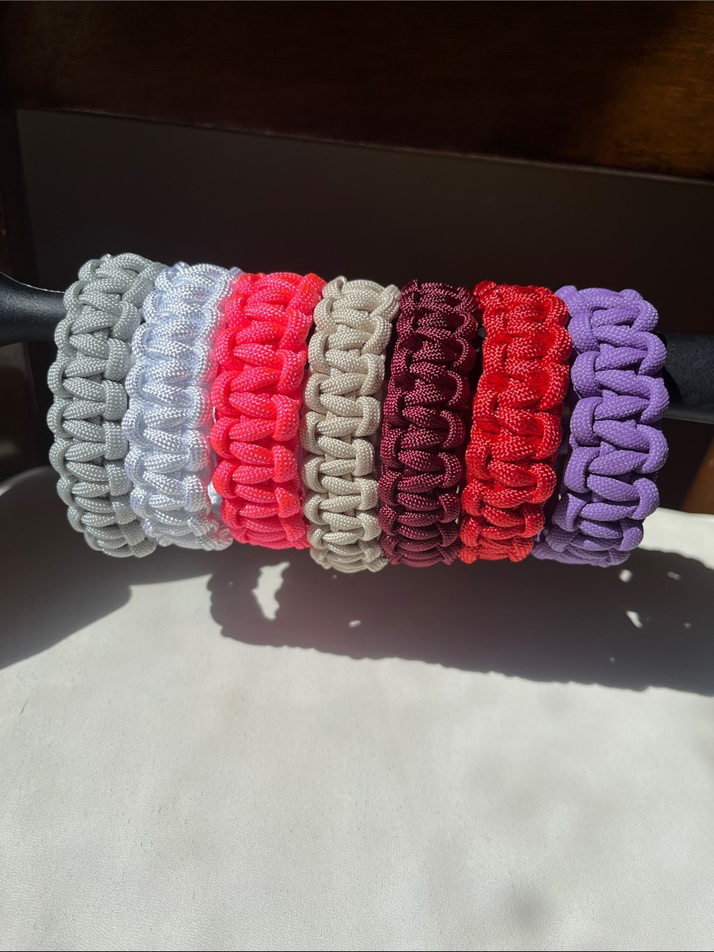 BTS inspired Paracord Vinyl Color Arirang Bracelet Set Size 19-20 cm 7pcs